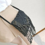 Petit sac macrame noir