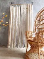 Rideau macrame boheme mur