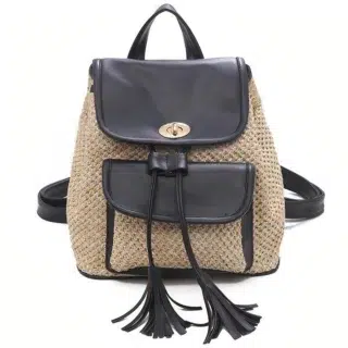 SAC A DOS PAILLE BOHEME CHIC