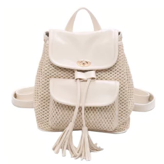 SAC A DOS PAILLE FEMME BOHEME
