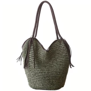 SAC A MAIN PAILLE RETRO