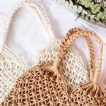 Sac filet en macrame devant