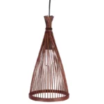 Suspension Boheme en Bambou cafe