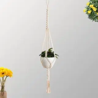 Suspension macrame corde