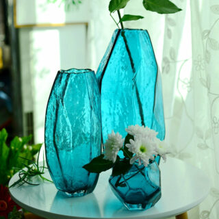 Vase Bleu Transparent