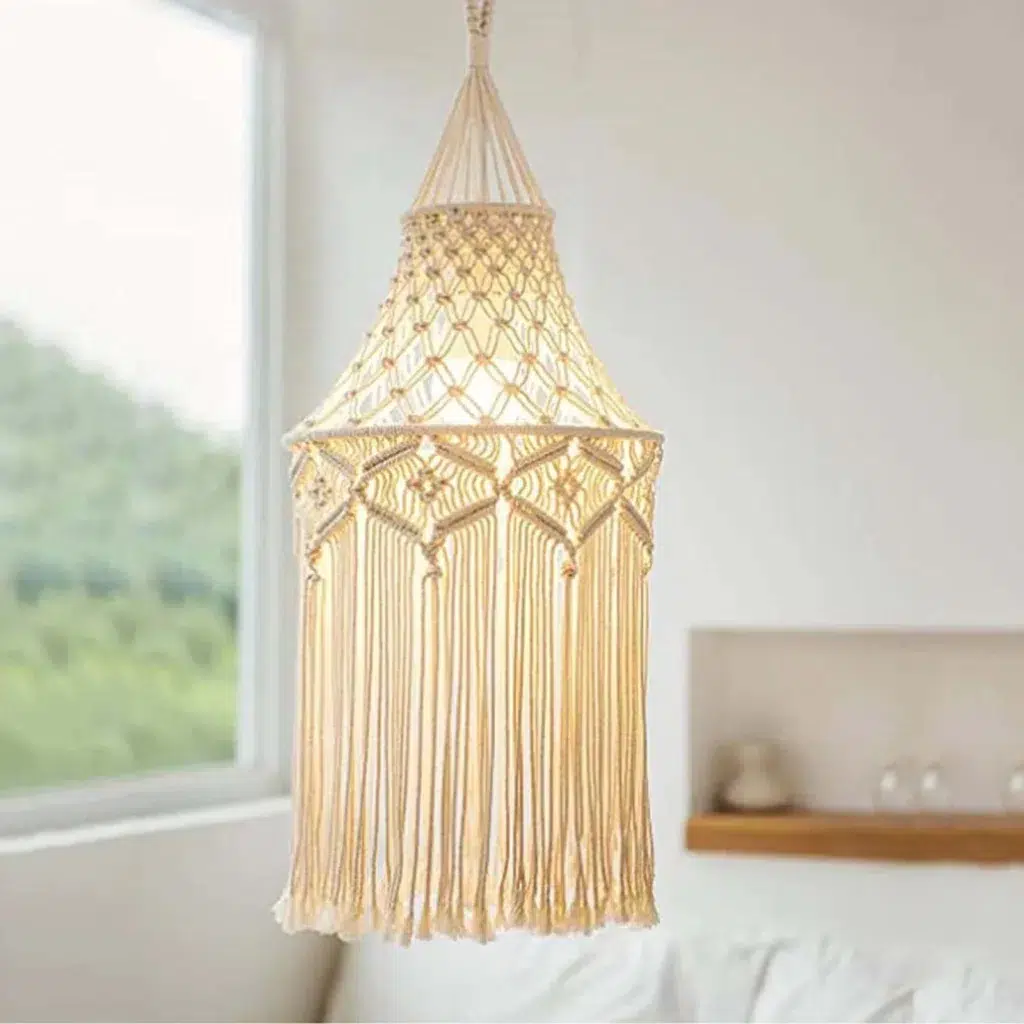 Les lampes bohèmes : comment éclairer votre intérieur avec style et chaleur ? Luminaire bohème macramé